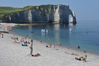 Spiaggia e falesia dAval Etretat